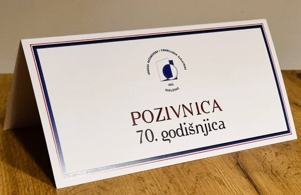 Udruga računovođa i financijskih djelatnika Karlovac svečano obilježila 70. godišnjicu postojanja